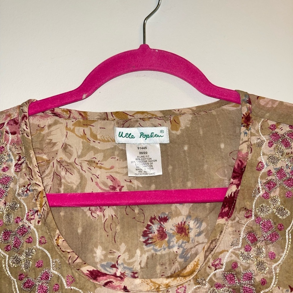 Ulla Popken Multicolor Patchwork Tunic - image 4